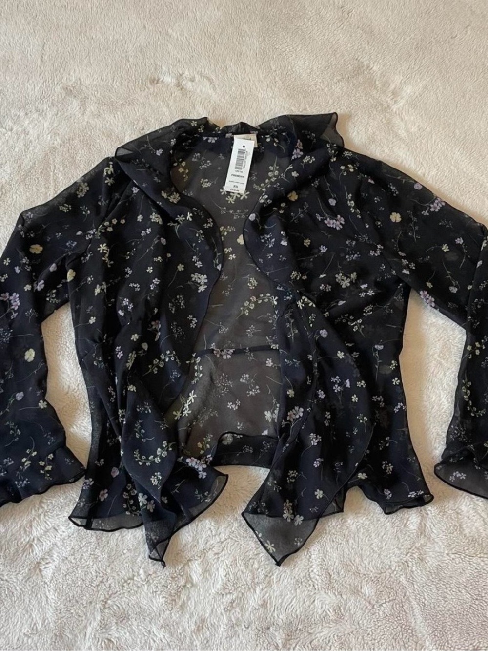 Aritzia Wilfred sheer top